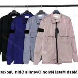 Designer Jackets Badges Zipper Stone Outerwear Mesh Metal Nylon Overalls Shirt Jacket Oxford Breathable Po D Wholesale 2 Pieces 10% Dicount