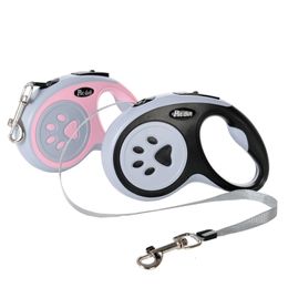 Dog Training Obedience 3 m 5m Nylon Leash Automatic Retractable Durable Cat Lead Extending Puppy Walking Running Traction Roulette For Small Dogs 231206