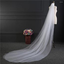 Bridal Veils Long Wedding 118 Inch Cathedral Veil Bride With Comb 2 Tier Tulle Hair Accessories