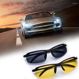 Sunglasses 2023 Fashionable Men's Day And Night Driving Glasses Riding Rimless