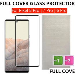 Cell Phone Screen Protectors Fl Erage Tempered Glass Sn Protector For Pixel 8 Pro 7 6 8Pro 7Pro 6Pro Curved Edge Drop Delivery Phones Dhzmf