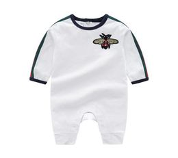 Retail Newborn Baby Embroidery Cotton Romper 02Y Rompers Toddle baby bodysuit Children onepiece onesies Jumpsuits climbing cloth5243297