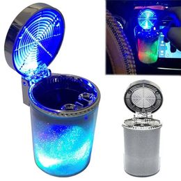 Colorful Car Ashtray With LED Lights Creative Glare Ashtray Aar Supplies