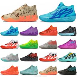 2023 Designer MB.01 LaMelo Ball Mens Basketball Shoes Rick And Morty Not From Here Queen Black Blast Buzz City Rock Ridge Red LO UFO Men Women Trainers