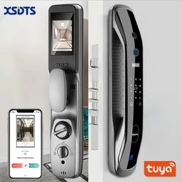 Smart Lock Biometric Fingerprint Lock Security Smart Door Lock Password Electronic Locks Key IC Card Unlock APP Camera Electronic Lock 231207