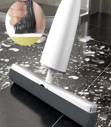 Eyliden Automatic SelfWringing Mop Flat with PVA Sponge Heads Hand Washing for Bedroom Floor Clean 2109079686408