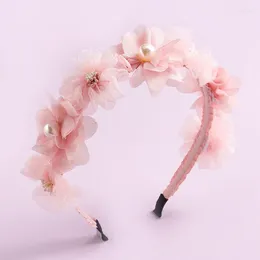 Hair Accessories Clasp Band Baby Girl Crown Princess Sweet Flower Floral Headpiece Child Headdress Wedding Birthday Wreath