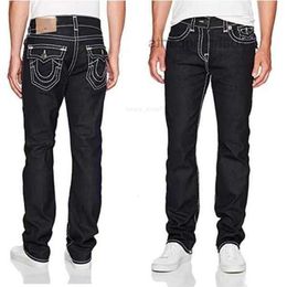 Men's Jeans True Fashion-Straight-Leg Pants Elastic New Robin Rock Revival Crystal Studs Denim M056 luxury