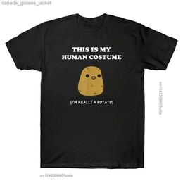 Men's T-Shirts Funny Potato Xmas Gift T-Shirts This Is My Human Come Potato Shirt Men's Tees Printing T-Shirts Men Plus Size Funny Tops L231208