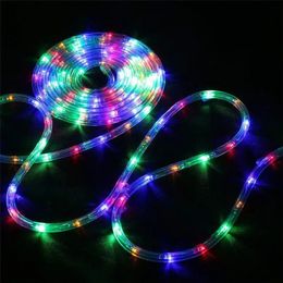 Christmas Decorations 10-100M LED Strip lights Outdoor Street Garland Safe Voltage Rope String Lights Decoration for House Garden Fence Christmas Tree 231207