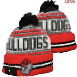 Alabama Crimson Tide Beanies Bulldogs Beanie North American College Team Side Patch Winter Wool Sport Knit Hat Skull Caps a0