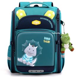 Backpacks Waterproof Children School Bags For Boys Girls Backpack Kids Orthopaedic Schoolbag Primary Cartoon Bookbags 231207