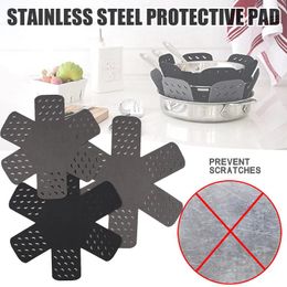 Table Mats 3PC Pot Pan Protectors Non-Woven Felt Divider Pads Durable Prevent Scratching Separate And Protect Surfaces For Cookware