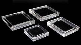 Clear Acrylic Square Gem Gemstone Holder Beads Jewellery Display Boxes Wedding Diamond Storage Case With Magnetic Cover SN10722660093