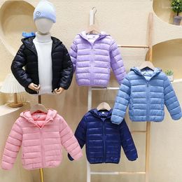 Down Coat Children Autumn And Winter Cotton Jacket Clothes For Boys Girls Padded Kids Fleece Hooded Coats 4-10 Years