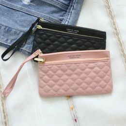 Wallets 2023 Zipper Women Long Wallet Coin Purse Card Holder PU Leather Fashion Clutch Phone Bag Large Capacity Ladies