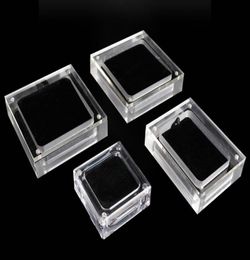 Clear Acrylic Square Gem Gemstone Holder Beads Jewellery Display Boxes Wedding Diamond Storage Case With Magnetic Cover SN10725146614