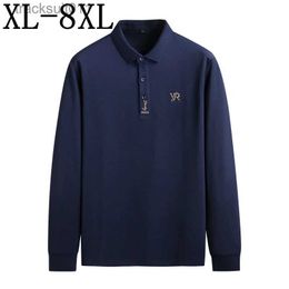 Men's T-Shirts 8XL 7XL 6XL 2022 New Autumn Casual Loose Shirt Men Long Sle Business Mens s Shirts Top Quality Men's T-shirts L231208