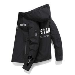 Trapstar Outdoor Camping Mountaineering Jacket Autumnwinter New Men's Breathable Sweater Hooded Zipper Windbreaker