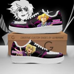 Moda Homens Mulheres Anime Vestido Sapatos Teruki Hanazawa Air Sneakers Itália Manga Delicada Low Top Designer De Couro Simples Personalizado Animes Habilidade Sapatos Atléticos UE 36-48