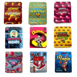 Unique Shape Backpack Bag 3.5g Edibles Packaging Boyz Black Lemon Cherry Blue Guauana California Gelato Mylar Bags Stand Up Pouches BJ