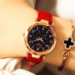 Wristwatches Sdotter Fashion Design Starry Sky Watch Women Watches Xiaoya Leather Band Quartz Ladies Horloges V