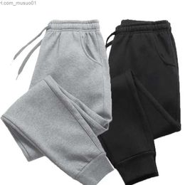 Men's Pants Men's Women's Long Pants Autumn and Winter New Long Pants Mens Casual Fleece Sweatpants Soft Sports Pants Jogging Pants 5 ColorsL231113