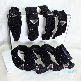 Black Leather Sponge Headband Vintage Fashion Gifts Hairband Classic Designer Headwear Winter Women Face Washing And Makeup Headband Hair Clip