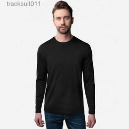 Men's T-Shirts 100% Merino Wool long sle T Shirt Thermal Base Laye Wool Shirt 200gsm Wicking Breathable Anti-Odor L231208