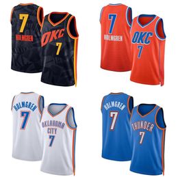 Basket Chet Holmgren OKC 2023-24 Blue Men Youth Women Women S-XXL Sports City Jersey