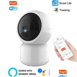 Smart Home Security System 1080P Hd Ip Camera Tuya Wireless Wifi Indoor Surveillance Cctv Ptz Support Alexa Monitoring Drop Delivery Dhpch