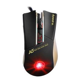 Mice Apedra A5 Wired Computer Gaming Mouse Ro Defintion Breathing Light Optical Game For Pc Laptop Desktop Drop Delivery Computers Net Dhopg