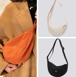 Designer 23ss Lululemens Bag Women Same Style Oblique Cross Bun Leisure Yoga Nylon shoulder yoga sport Luxury lulu Crossbody bag 09ess