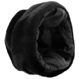 Bandanas Old Man Hat Men's Hats Faux Fur Warm For Outdoor Fashionable Casual Russian Elder Mens Cap