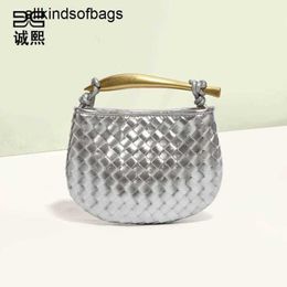 Bottegaaveneta Sardine Bag New Series Hand Woven Fashion Casual Mini Handbag Trend Single Shoulder Cross Body Womens Frj