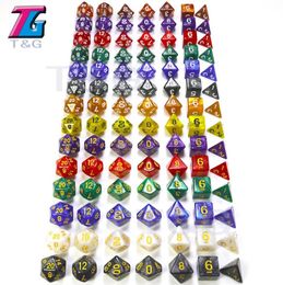 7pcset Dice Set Leisure Sports Games High quality MultiSided Cube with Marble Effect D4 D20 DUNGEON and DRAGONS Dd5582565