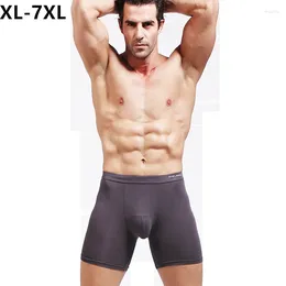 Underpants 130KG Anti Friction 7XL Sports Boxers Men Modal Soft Underwear Extra Long Fit Plus Size 6XL Male Pantie Boxershorts