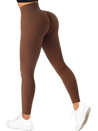 Yoga Outfit CHRLEISURE Sexy Bubble Butt Leggings For Fitness Women Leggins Push Up Legging Sport Femme High Waist 231207