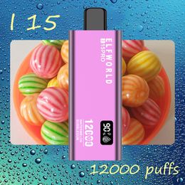 Original Elfworld Shock price new ultima pro12000 Puffs 0%2%5% prefilled 18ml E-liquid Authentic Brand Pod 15k18k20k custom disposable vape elf airflow led screen bar