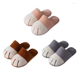 Slippers A537ZXWWinter Kids Shoes Cartoon Cute Warm Non-slip Girl Home Indoors Boy Baby Parent-Child Cotton Miaoy