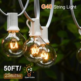 Christmas Decorations 15m 30m Fairy String Lights Patio Garden Lights Christmas Lights Gift Warm White Cable Garland Light For Wedding Garden Decorati 231207