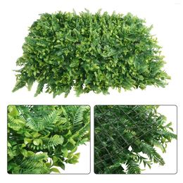 Decorative Flowers 40 60/50 50CM Artificial Green Grass Plastic Lawn Fake Plant Wall Panel Backdrop Decor Privacy Hedge Screen