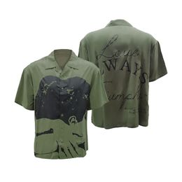 Custom New Design Men's Rayon Digital Full Printing Shirts Short Sleeve Summer Beach Button Up Hawaiian Shirt