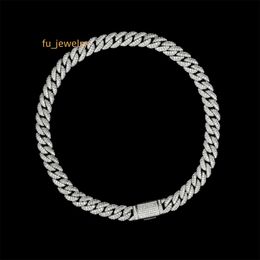 Miami Cuban Link Chain Solid Silver 925 Plating CZ Hip Hop Chain wholesale Jewellery