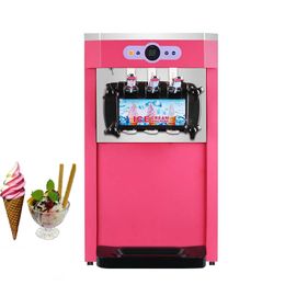 Soft Ice Cream Maker Desktop With English Operating System Ice Cream Making Machine For Milk Tea Shop