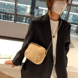 Winter Shoulder Bags Plush Bag Colour Women's Texture Mink Chain Casual Fashion