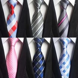Bow Ties Linbaiway 8cm Formal Dress Neck For Men Polyester Woven Gentlemen Necktie Wedding Business Women Gravatas Custom Logo