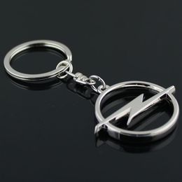 5pcs lot Fashion Metal 3D Car Logo Keychain Key Chain Keyring Key Ring Chaveiro Llavero For Opel Auto Pendant Car Accessories Whol263a