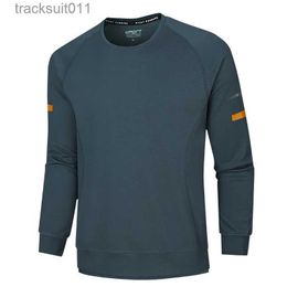 Men's T-Shirts Quick Dry Autumn Spring Sport Training Running Tshirt Top Tees Fashion Clothes OverSize 7XL 8XL 9XL Long Sle Blue Men T Shirt L231208