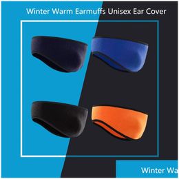 Hair Band Fashion Soft Bands For Women Warm Earmuffs Unisex Ear Er Elastic Headband Outdoor Sport Warmers Drop Delivery Products Acce Dhzjh